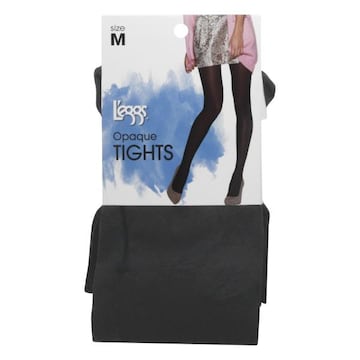 L'eggs Tights, Opaque, Black, Size M