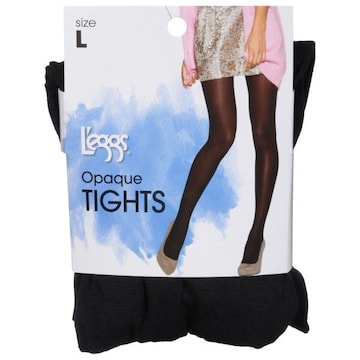 L'eggs Tights, Opaque, Black, L