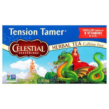 Celestial Seasonings Tension Tamer Herbal Tea, Caffeine Free, Tea Bags