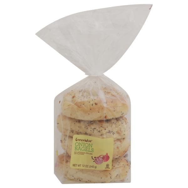 GreenWise Onion Bagels 4Count Publix Super Markets