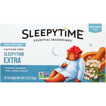 Celestial Seasonings Sleepytime Extra Sleepytime Extra Caffeine Free Herbal Supplement Tea Bags