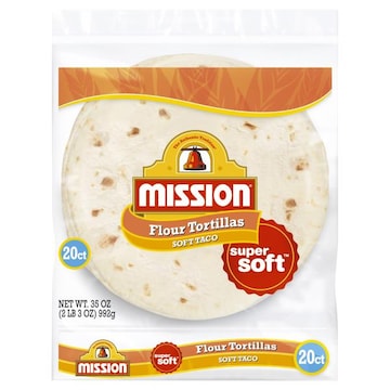 Mission Super Soft Tortillas, Flour, Soft Taco