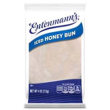 Entenmann's Iced Vanilla Honey Bun, Individual, 4 oz