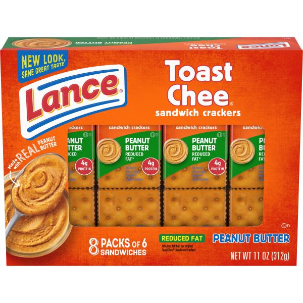 Lance® Toast Chee Reduced Fat ToastChee Peanut Butter Sandwich Crackers