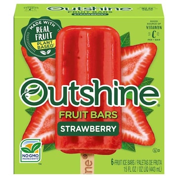 Outshine Fruit Ice Bars, Strawberry
