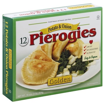 Golden Pierogies, Potato & Onion