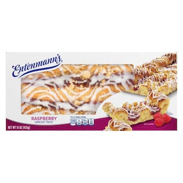 Entenmann's Raspberry Danish Twist, 15 oz