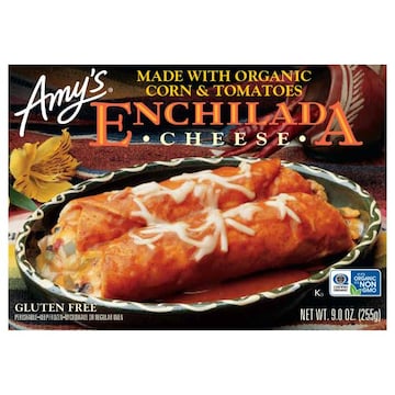 Amy's Frozen Entrées, Cheese Enchilada, Gluten free, 9 oz.