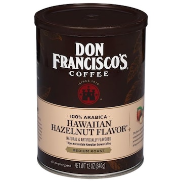 Don Francisco's Coffee, 100% Arabica, Medium Roast, Hawaiian Hazelnut Flavor