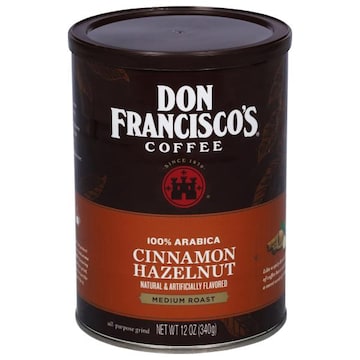 Don Francisco's Coffee, 100% Arabica, Medium Roast, Cinnamon Hazelnut