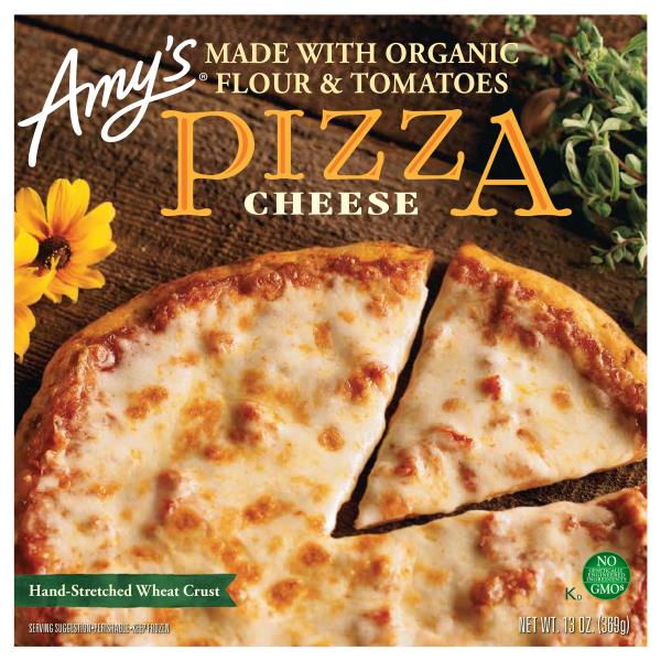 Amy's Frozen Cheese Pizza, HandStretched Crust, Full Size, NonGMO, 13