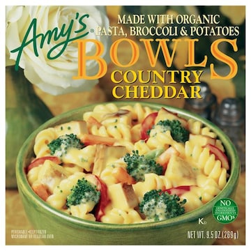 Amy's Frozen Bowls, Country Cheddar, Non-GMO, 9.5 oz.