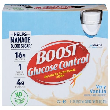 Boost Balanced Nutritional Drink, Glucose Control, Very Vanilla