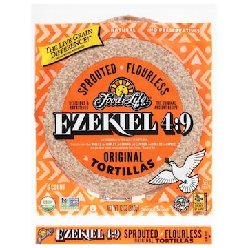 Food for Life Ezekiel 4:9 Sprouted Flourless Original Tortillas