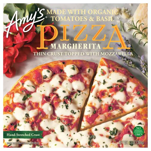 Amy's Frozen Margherita Pizza, HandStretched Crust, Organic, Full Size