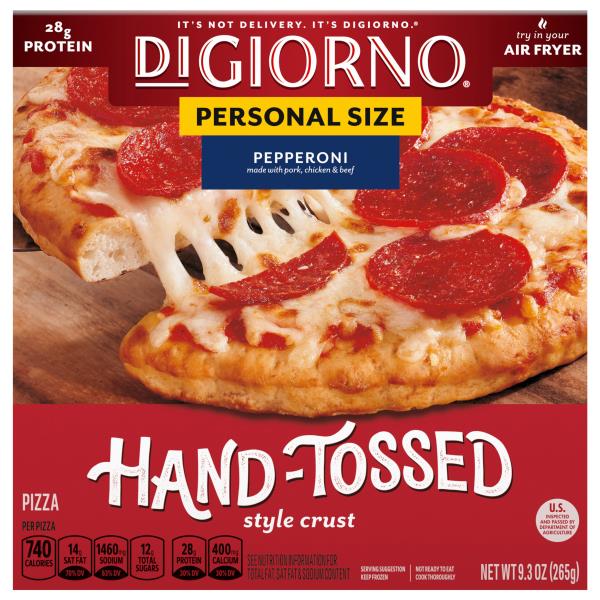 ※Peparoni ページです DiGiorno Pizza, Hand-Tossed Style Crust, Pepperoni, Personal Size