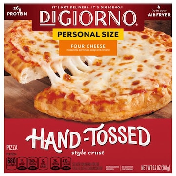 DiGiorno Pizza, Four Cheese, Style Crust, Hand-Tossed, Personal Size