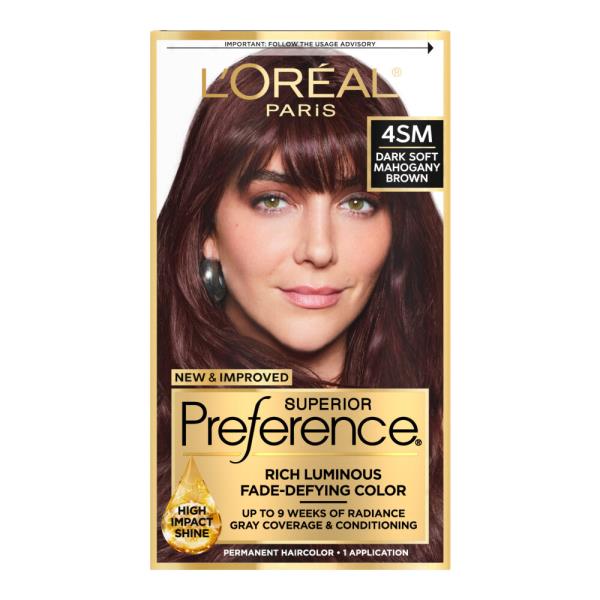 L'Oreal Paris Superior Preference Permanent Hair Color 4SM Dark Soft ...