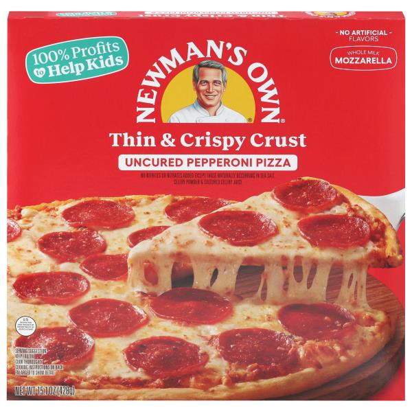 Newman's Own Pizza, Uncured Pepperoni, Thin & Crispy Crust Publix