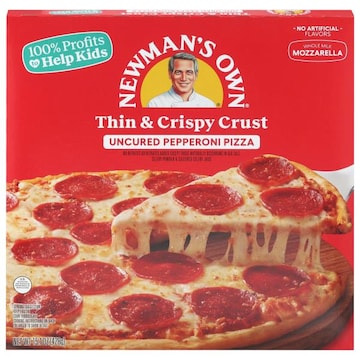 Newman's Own Pizza, Thin & Crispy Crust, Uncured Pepperoni