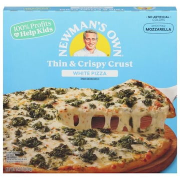 Newman's Own Pizza, Thin & Crispy Crust, White