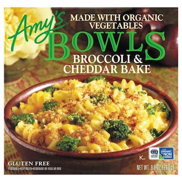 Amy's Bowls Amy’s Frozen Bowls, Broccoli & Cheddar Bake, Gluten free, 9.5 oz.