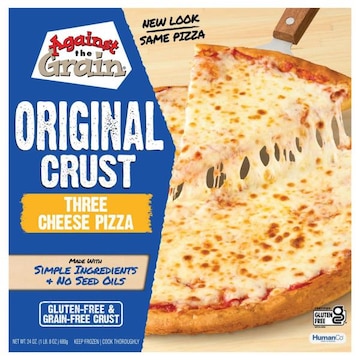Against the Grain Original Crust Three Cheese Pizza