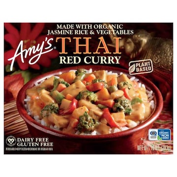 Amy's Frozen Thai Red Curry, Gluten Free, Vegan, 10 oz.