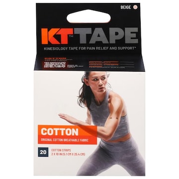 KT Tape Kinesiology Tape, Biege, Cotton