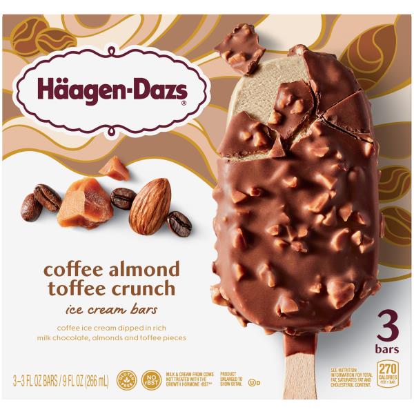 Haagen-Dazs Coffee Almond Toffee Crunch Ice Cream Bars | Publix
