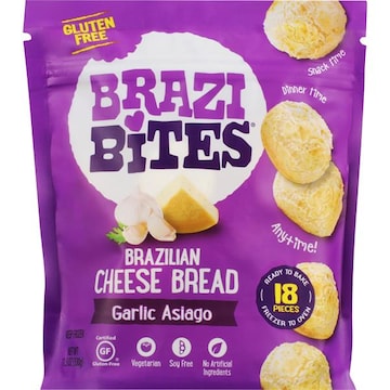 Brazi Bites Cheese Bread, Brazilian, Garlic