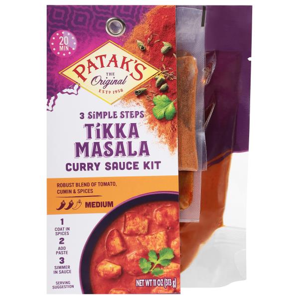 Patak's Curry Sauce Kit, Tikka Masala, Medium Publix Super Markets
