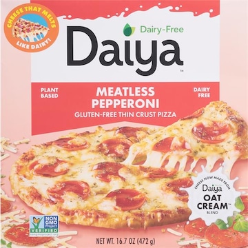 Daiya Pizza, Gluten-Free, Thin Crust, Meatless Pepperoni