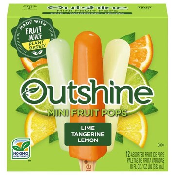 Outshine Fruit Ice Bars, Lime/Tangerine/Lemon, Assorted