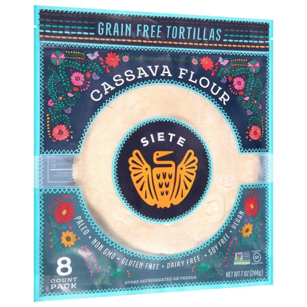 Siete Tortillas, Grain Free, Cassava Flour, 8 Pack Publix Super Markets