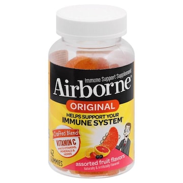 AIRBORNE® Immune System, Original, Gummies, Assorted Fruit Flavors