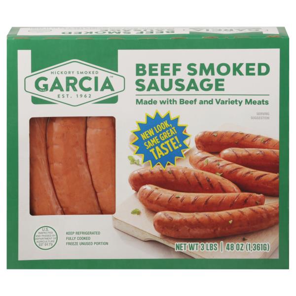Garcia Brand Sausage, Beef Smoked Publix Super Markets