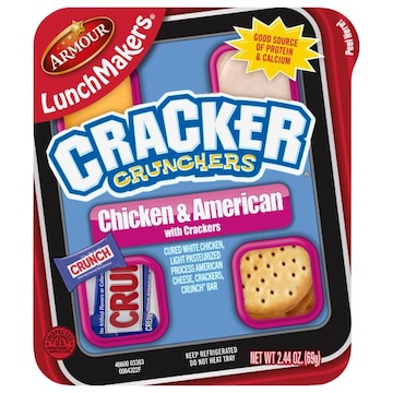 LunchMakers Cracker Crunchers, Chicken & American with Crackers