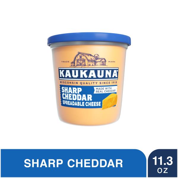 ザラスプーク チャガースプーク Kaukauna Sharp Cheddar Spreadable Cheese Cup, 11.3 oz | Publix