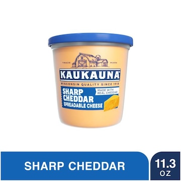 KAUKAUNA Kaukauna® Sharp Cheddar Spreadable Cheese Cup, 11.3 oz