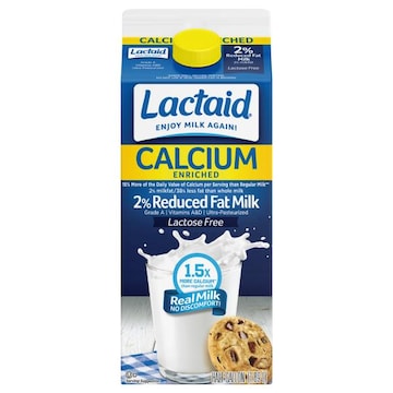 LACTAID Milk, 2% Reduced Fat, Lactose Free, Calcium Enriched