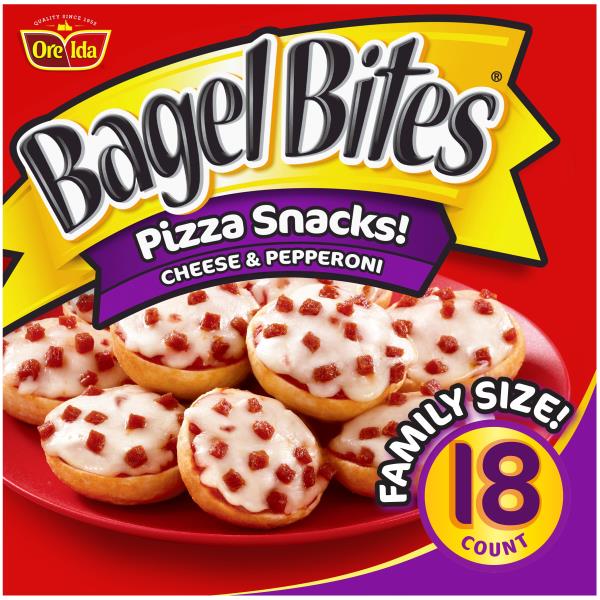 Bagel Bites Cheese & Pepperoni Mini Pizza Bagel Frozen Snacks Publix