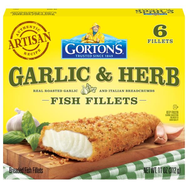 Gorton's Roasted Garlic & Italian Herb Breaded Fish Fillets Publix