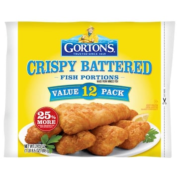Gorton's Fish Portions, Crispy Battered, Value 12 Pack