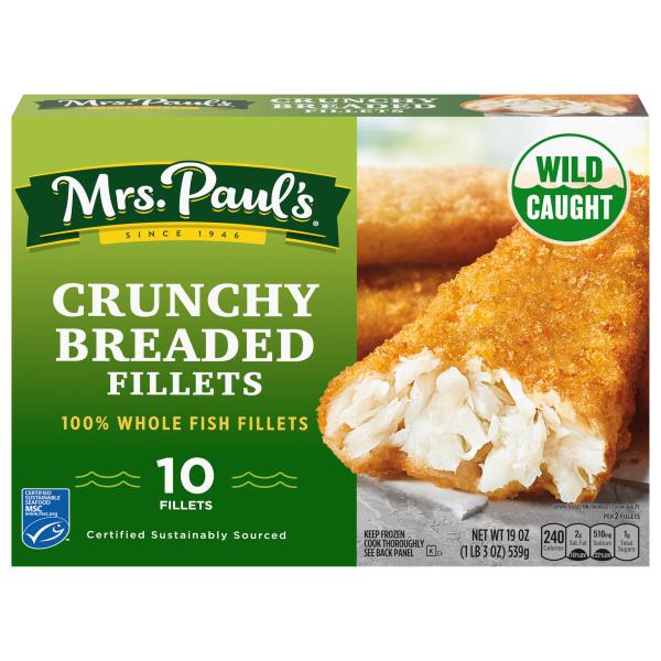 Mrs. Paul's Fish Fillets, Crunchy Breaded Publix Super Markets