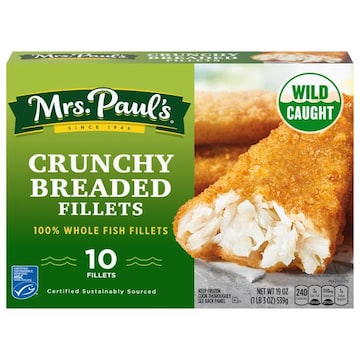 Mrs. Paul's Fish Fillets, Crunchy Breaded