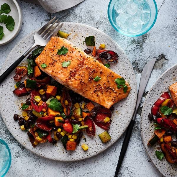 Brown Sugar-Chipotle Salmon with Succotash | Publix Super Markets