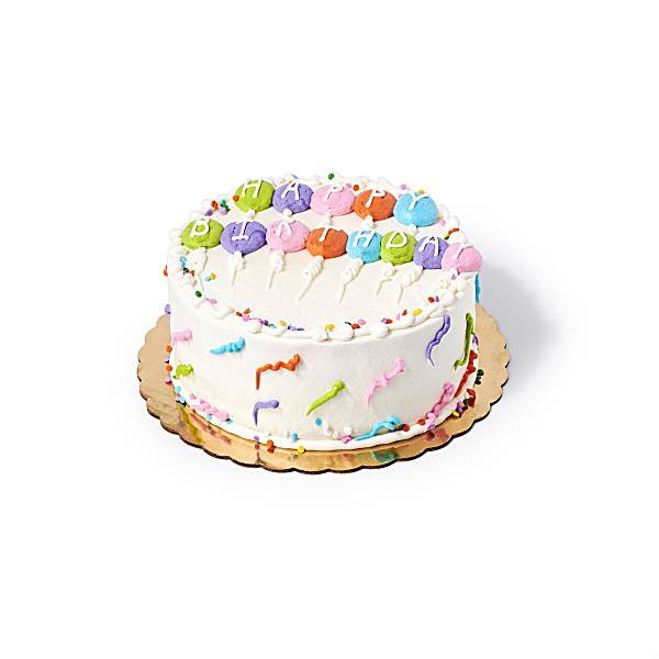 8in Vanilla Buttercream Balloon Birthday Cake Publix Super Markets