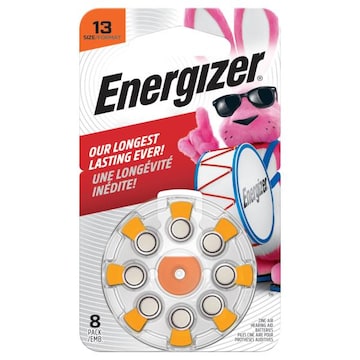 Energizer Batteries, Hearing Aid, Zinc Air, Size 13