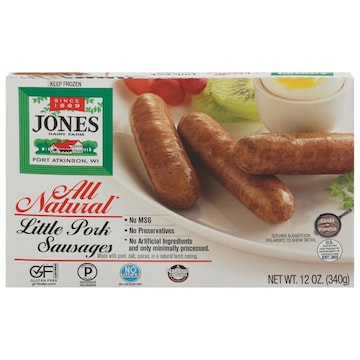 Jones Dairy Farm Pork Sausages, All Natural, Little
